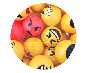 Emoji 2 pulgadas calidad Premium 500 pzas 2p - Rocket Vending Todo en Chicleras