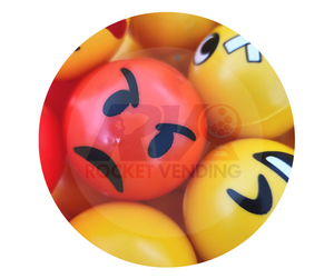 Emoji 2 pulgadas calidad Premium 500 pzas 2p - Rocket Vending Todo en Chicleras