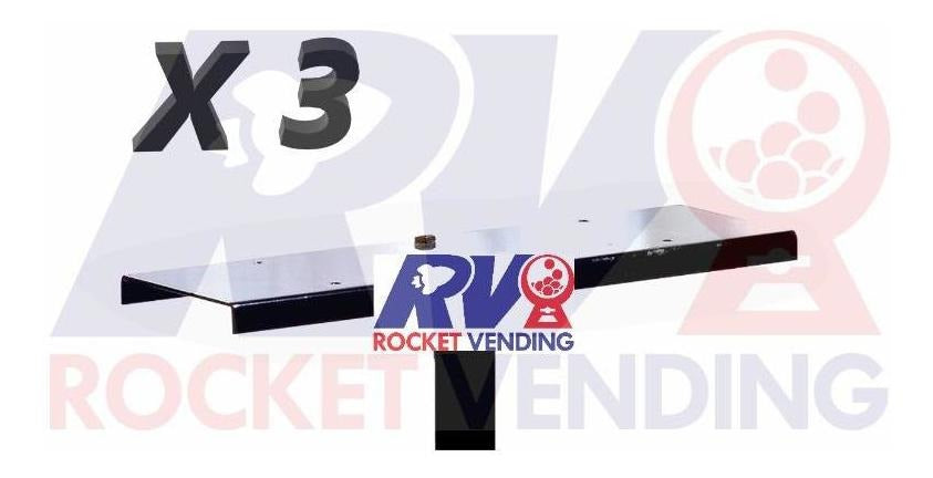 Placa Triple Para Base, Soporta Hasta 3 Maquinas Ach - Rocket Vending Todo en Chicleras