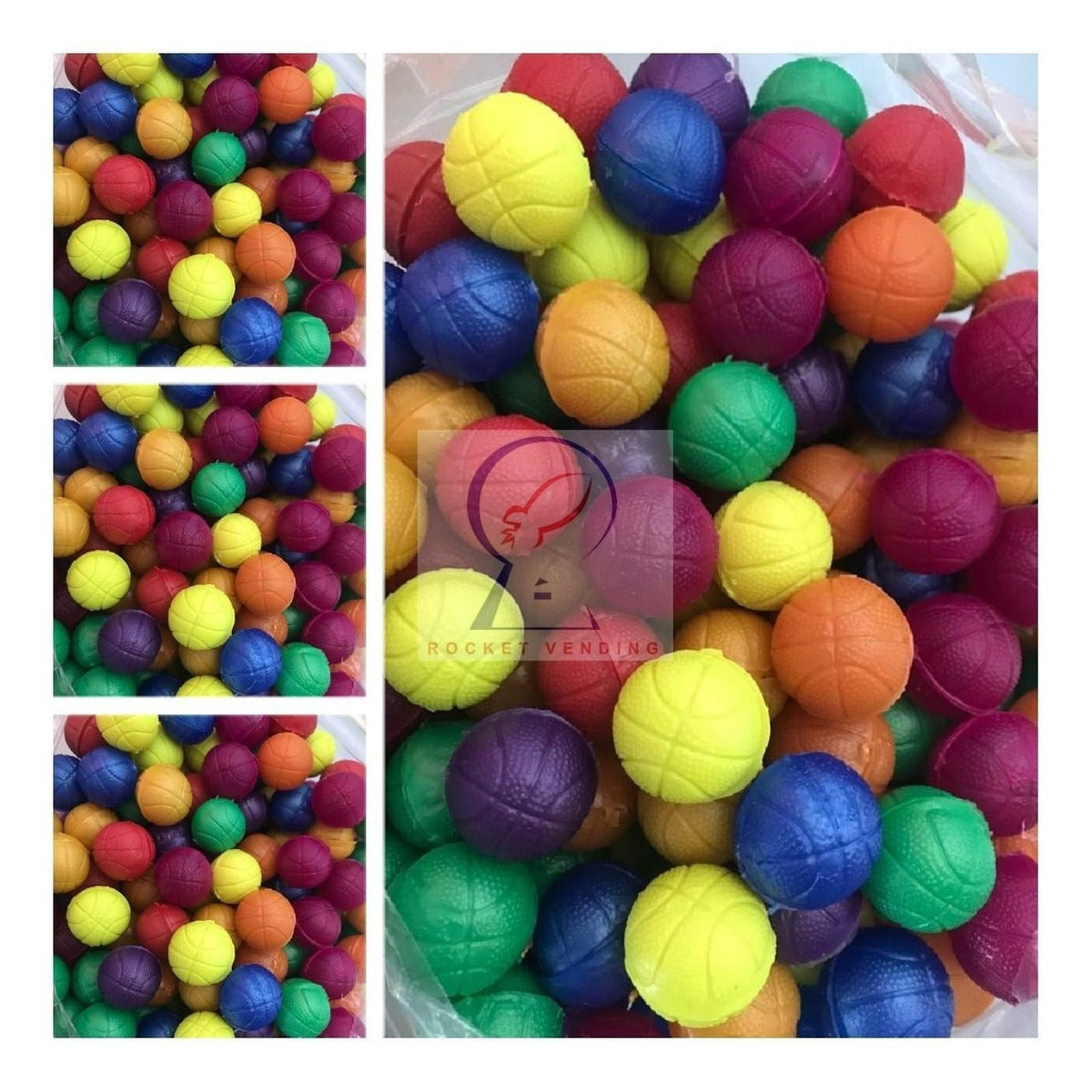 500 Pzas Pelota Super Económica 1 Pulgada Chiclera Pelotera 1p - Rocket Vending Todo en Chicleras