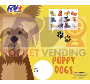 Perritos Encapsulados 100 Pzas 1 Pulgada Chiclera 1p - Rocket Vending Todo en Chicleras