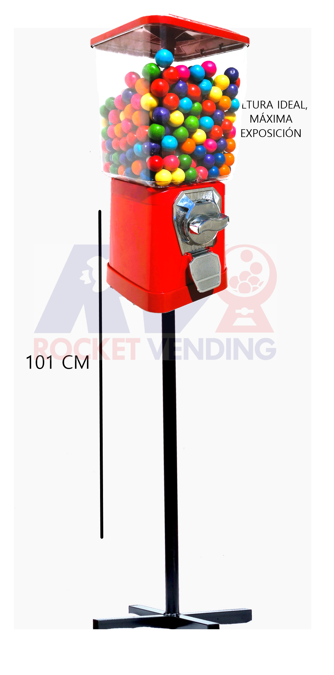 Arma tu Paquete Todo incluido Chiclera + base  + producto - Rocket Vending Todo en Chicleras