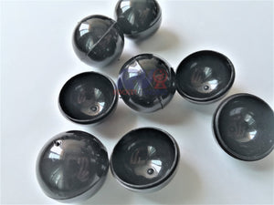 100 Capsulas Vacías Resellables Negras 3cm 1 Pulgada 1p - Rocket Vending Todo en Chicleras