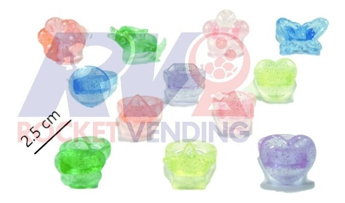 100 Anillos Colores Juguete Suelto Para Encapsular Js - Rocket Vending Todo en Chicleras