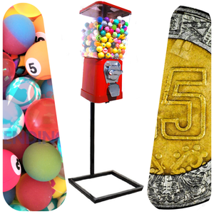 Arma tu Chiclera vending Todo incluido + base  + producto - Rocket Vending Todo en Chicleras