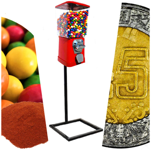 Arma tu Chiclera vending Todo incluido + base  + producto - Rocket Vending Todo en Chicleras