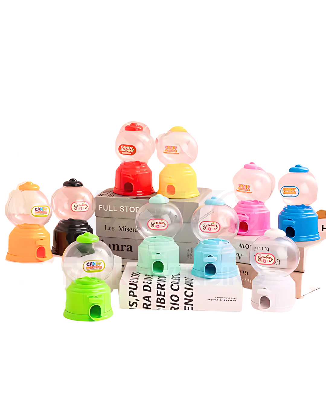 Mini maquina chiclera dispensadora dulces con alcancía CHJ