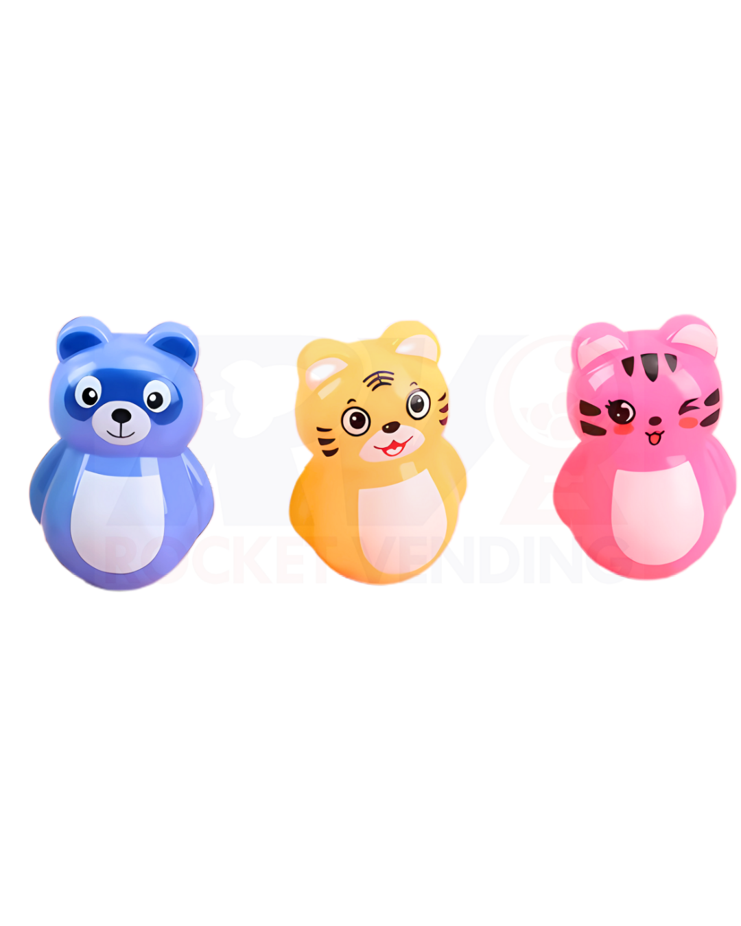 100 Tumbler Figurin balancin figurines vending encapsulado 2 pulgadas 2p