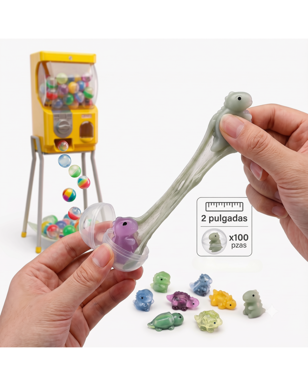 Mochi sqwezee encapsulado 2 pulgadas 100 pzas