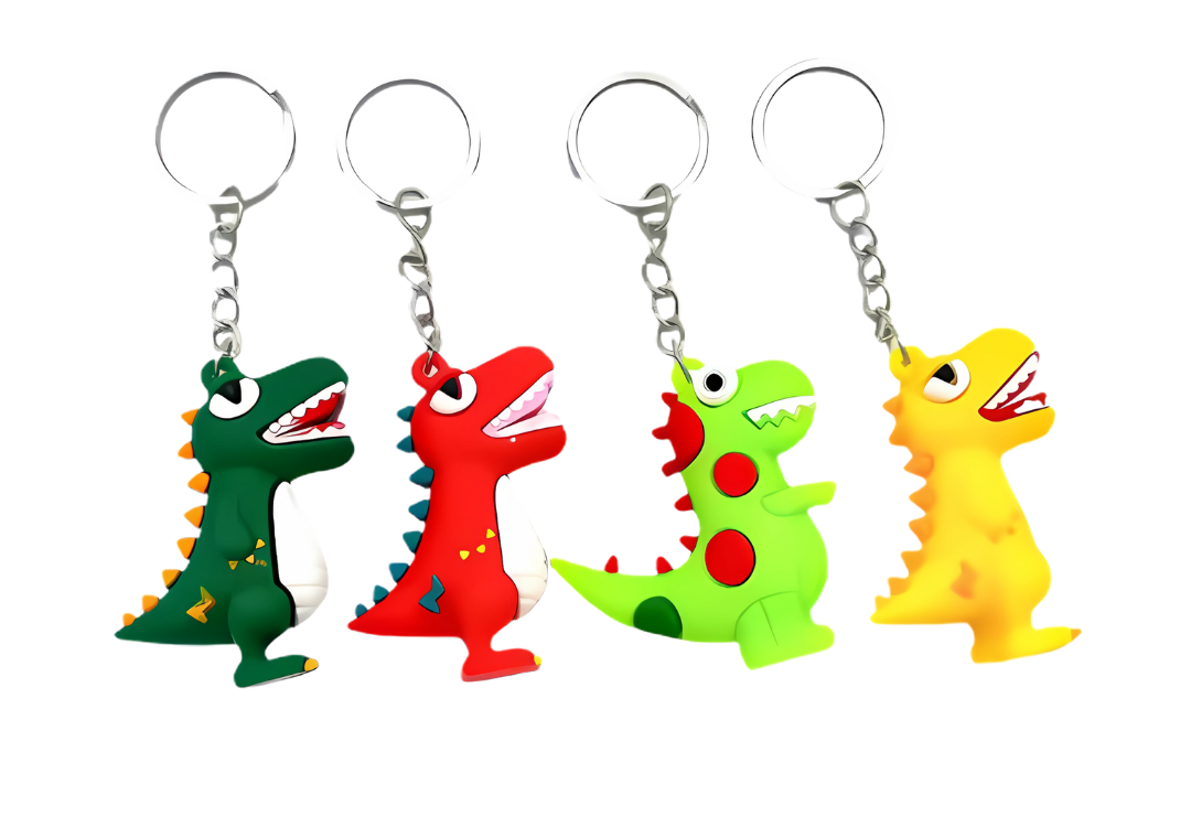 100 llaveros Dinosaurio encapsulado en 2 pulgadas 2P
