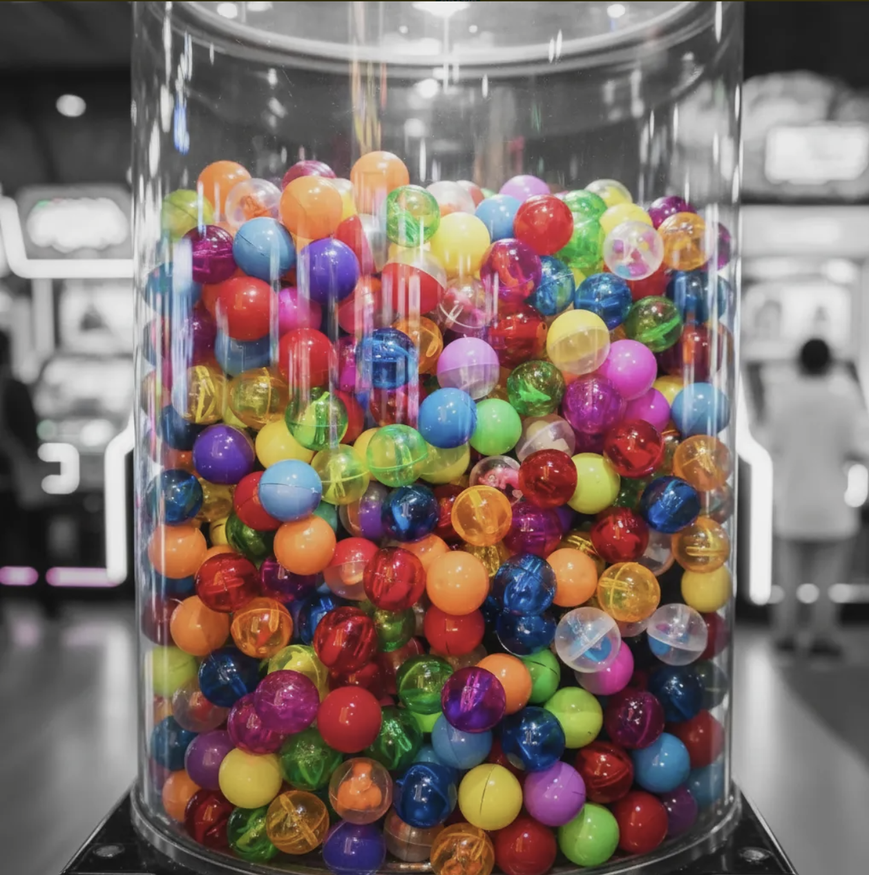 2000 Capsulas O Esferas Con Premios 1 Pulgada Chiclera 1p - Rocket Vending Todo en Chicleras