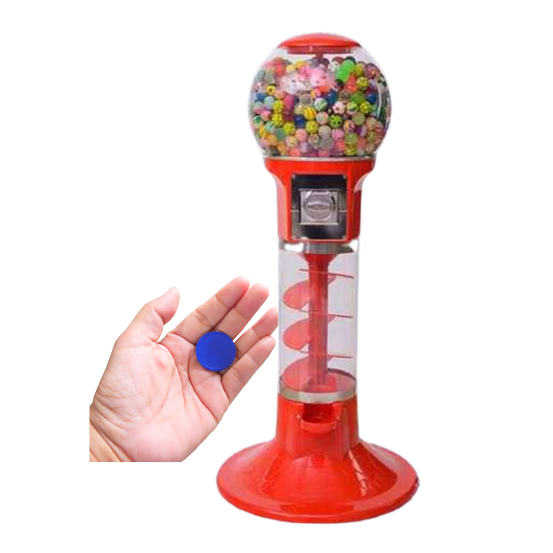 Maquina Espiral para 1 o 2 pulgadas con cobro por medio de FICHA