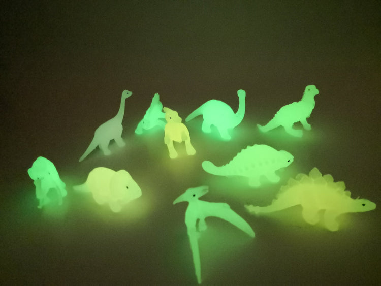 50 Dinosaurios encapsulados Brillan en la oscuridad 2p - Rocket Vending Todo en Chicleras