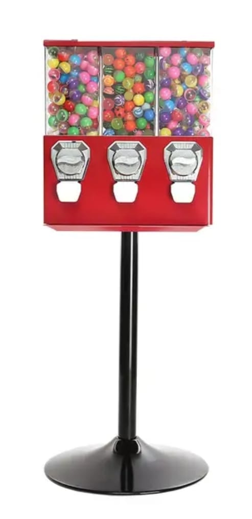 Maquina triple 3 en 1 para dulce o pelota, combina tus cobros modulo