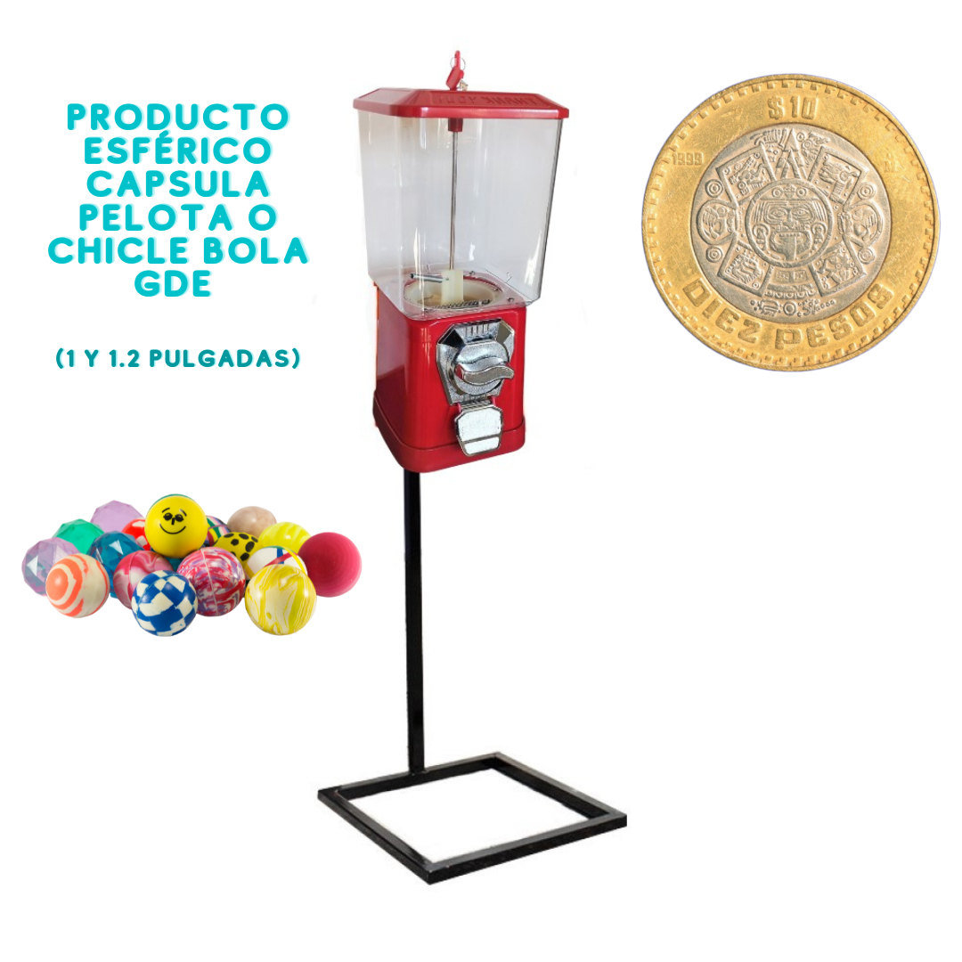 Arma tu Chiclera vending Todo incluido + base  + producto - Rocket Vending Todo en Chicleras