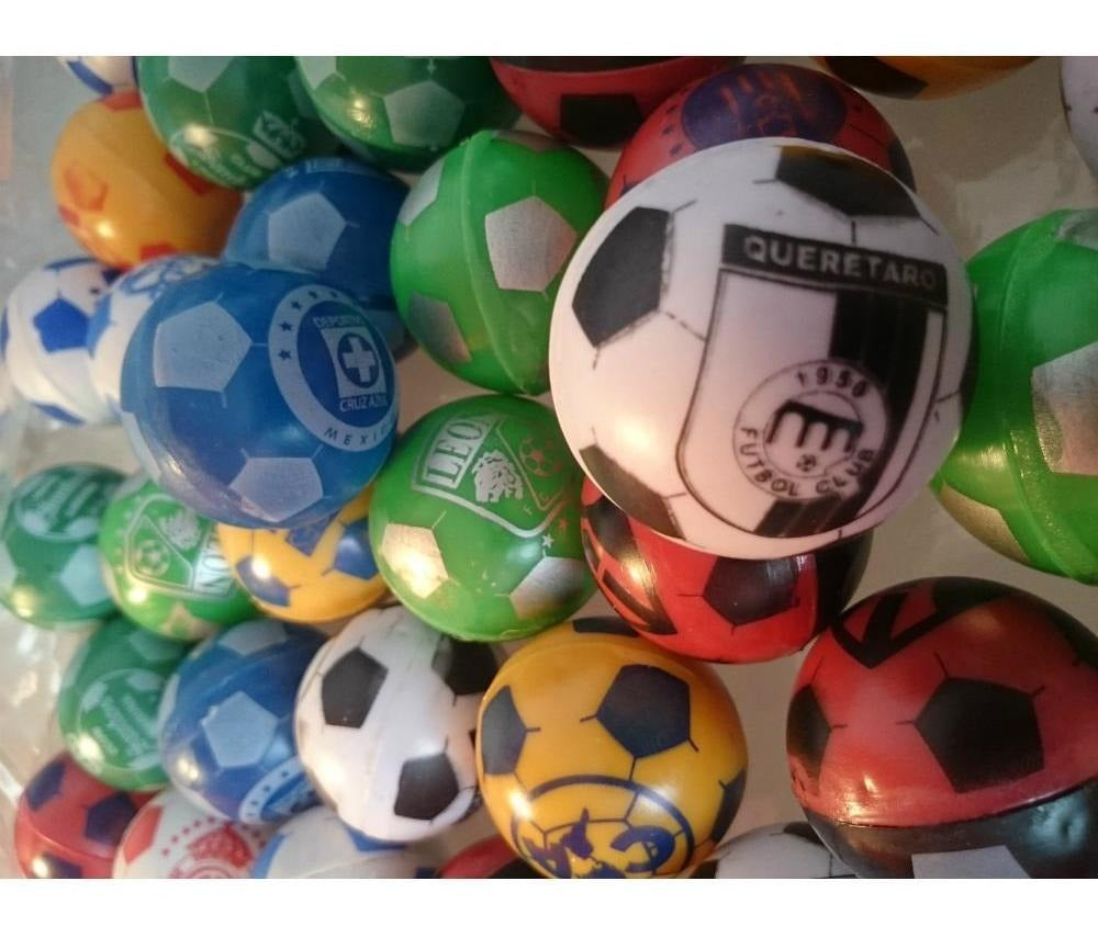 Baloncitos Futbol  1 Pulgada Huecos  1000 Pzas Chiclera 1p - Rocket Vending Todo en Chicleras