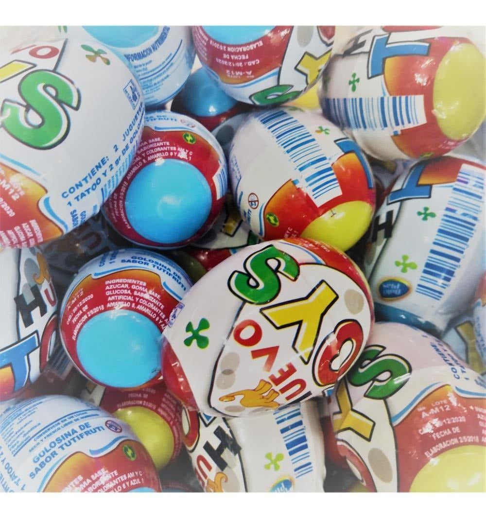 Juguete Huevo Toy Sorpresa 2 Pulgadas 50 Pzas Maquina 2p – Rocket ...