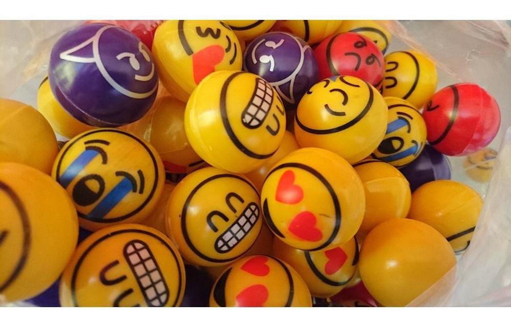 Pelota Hueca Emojis Whats Bolsa Con 1000 Pzas 1 Pulgada 1p - Rocket Vending Todo en Chicleras