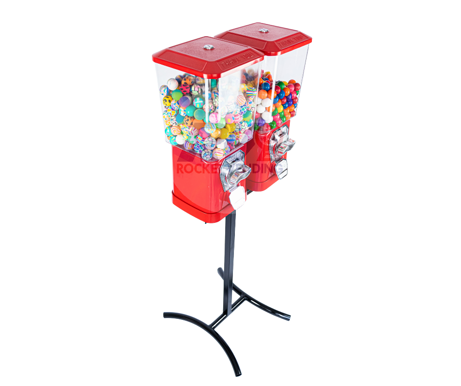 Chiclera Doble Elige cobro y dispensador con Base Modulo - Rocket Vending Todo en Chicleras