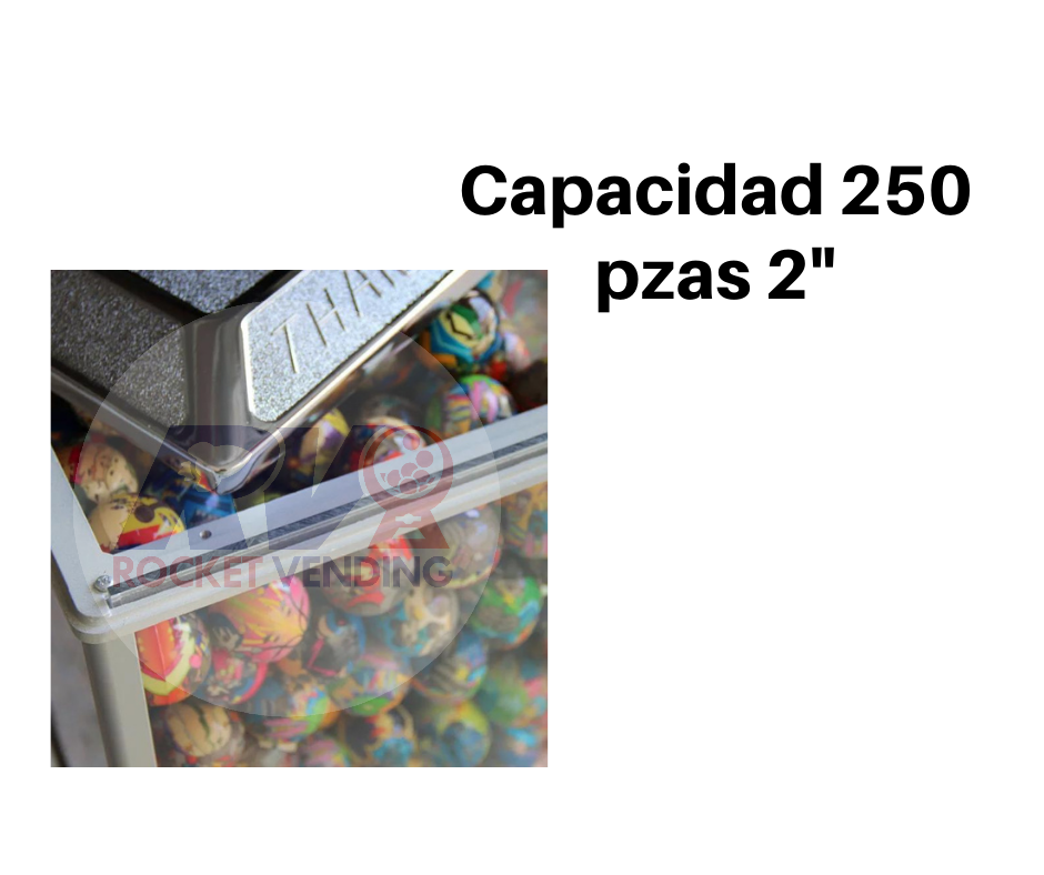 Juguetera vending Capsula Pelota 2 Pulgadas + Base y pelota Para $10 Ch10 - Rocket Vending Todo en Chicleras