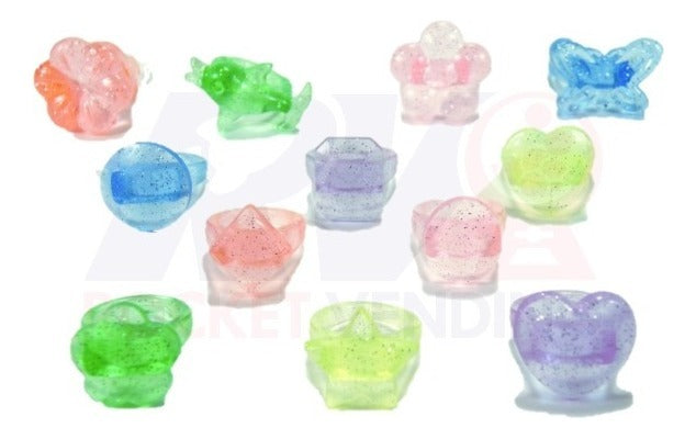 Anillos Colores 100 Pzas Encapsulado 1 Pulgada 1p - Rocket Vending Todo en Chicleras