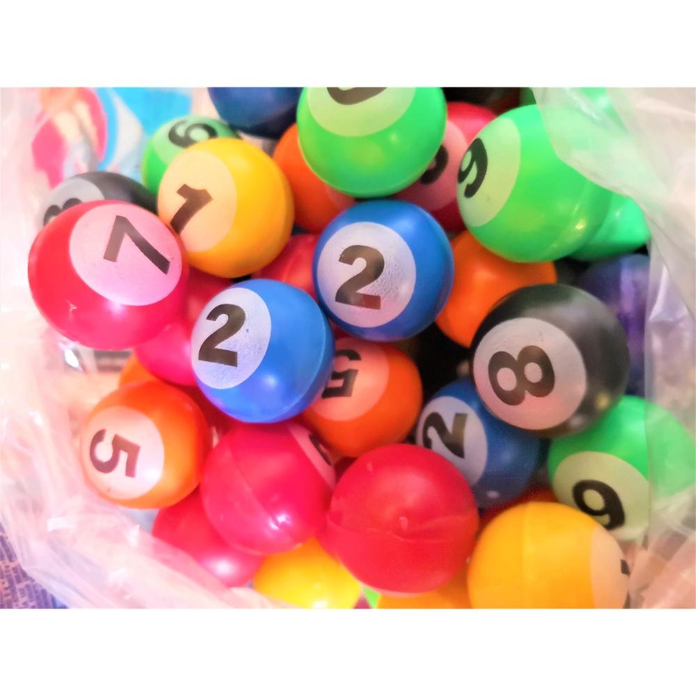 Pelota Billar Hueca 100 Pzas 1 Pulgada 1p - Rocket Vending Todo en Chicleras