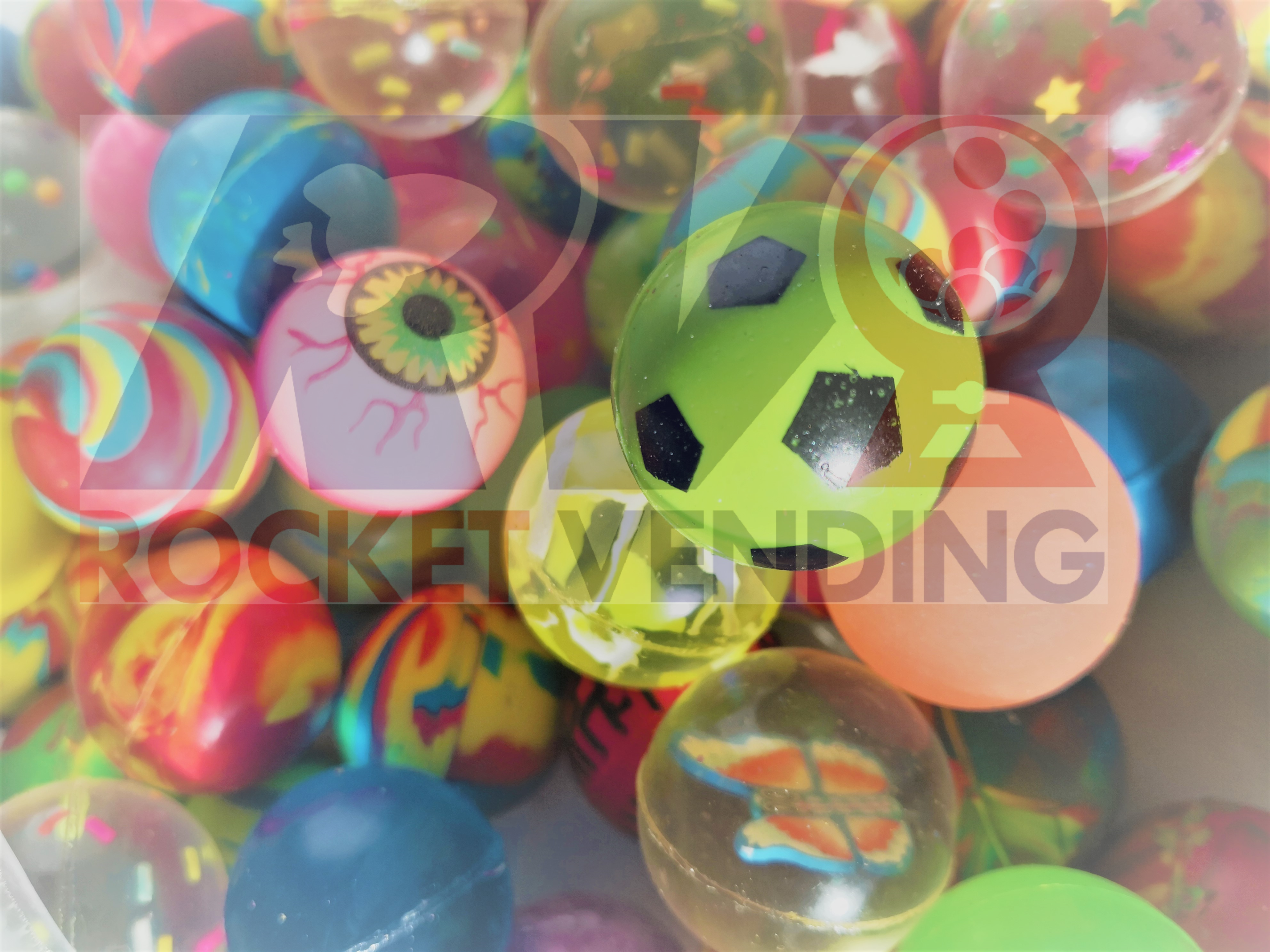 200 Pelotas 1.2 Pulgada 3mm Mix divertido Botona Loca 1p - Rocket Vending Todo en Chicleras