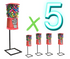 5 Chicleras vending mayoreo + base + producto - Rocket Vending Todo en Chicleras