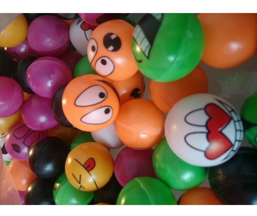 Pelota Emojis 1 Pulgada Bolsa Con 100 Pzas 1p - Rocket Vending Todo en Chicleras