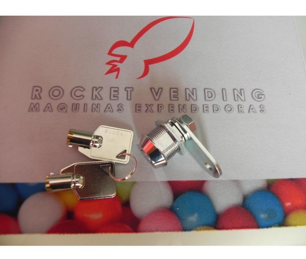 Chapa Tubular Bancaria Con Paleta Rch - Rocket Vending Todo en Chicleras