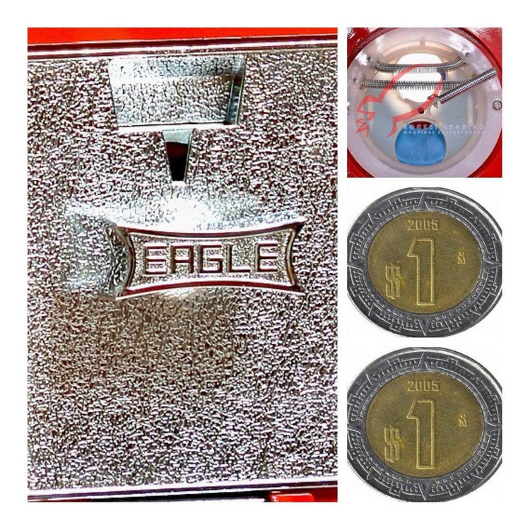Chiclera Esfera Eagle Vending + Base Ec - Rocket Vending Todo en Chicleras