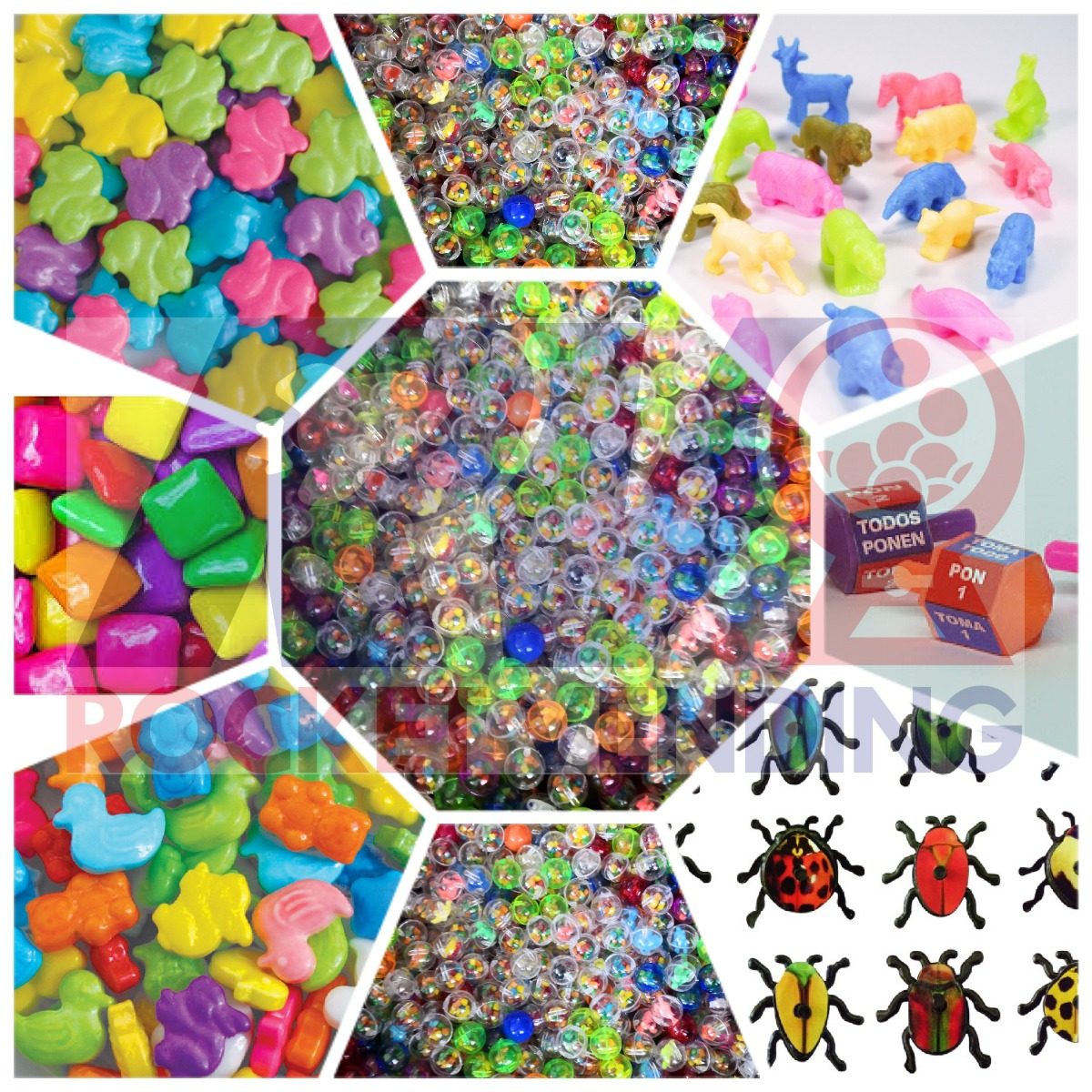 1000 Capsulas O Esferas Con Premios 1 Pulgada Chiclera 1p - Rocket Vending Todo en Chicleras